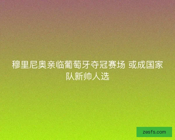 穆里尼奥亲临葡萄牙夺冠赛场 或成国家队新帅人选 穆里尼奥亲临葡萄牙夺冠赛场 或成国家队新帅人选